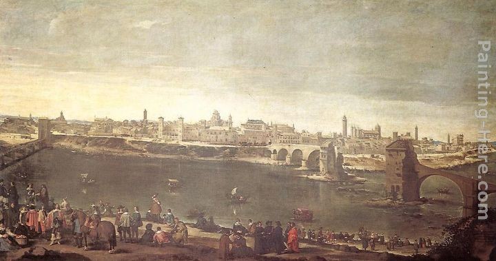 Juan Bautista Martinez del Mazo View of Zaragoza